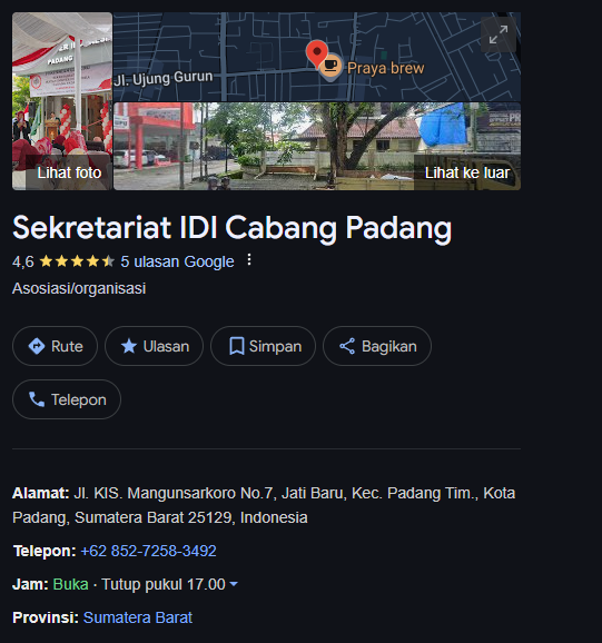 REKOMENDASI IDI CABANG PADANG IKATAN DOKTER INDONESIA